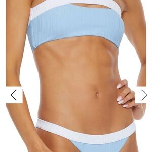 Onia Blue and White Women's Bikini Set